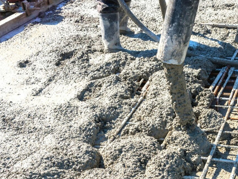 Beton elhelyezés